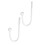 2/4pcs Wall Mounted Tieback Hook Curtain Holdbacks Metal-2 1