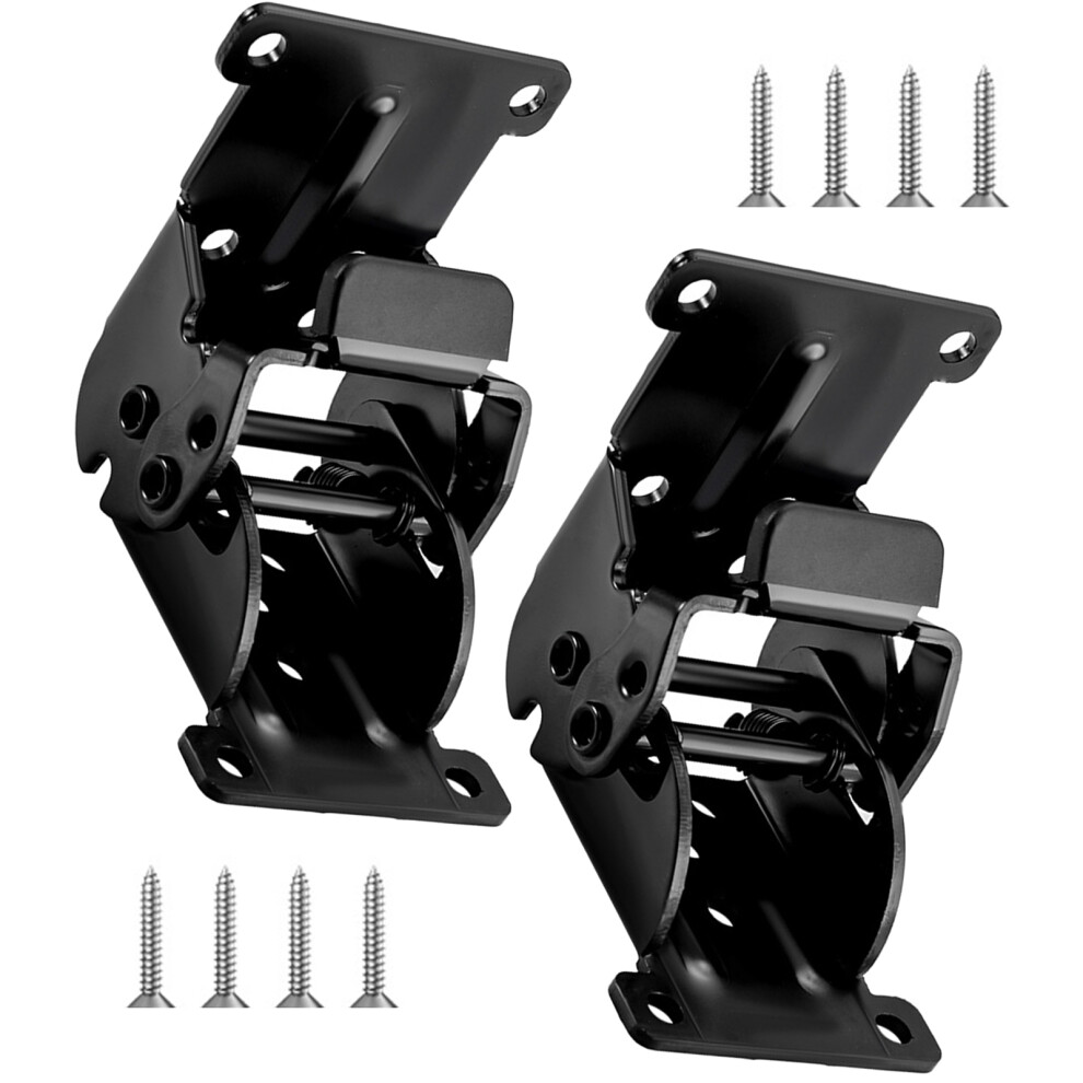 2Pcs Multipurpose Locking Concealed Hinges For Folding-Black 7732000569036