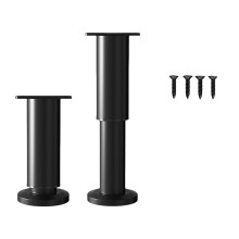 Ensemble de 2 pieds de Support de meubles-Noir 18 à 30cm
