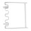 2PCS Iron Foldable Hanging Trash Bag Holder for Kitchen, White 9