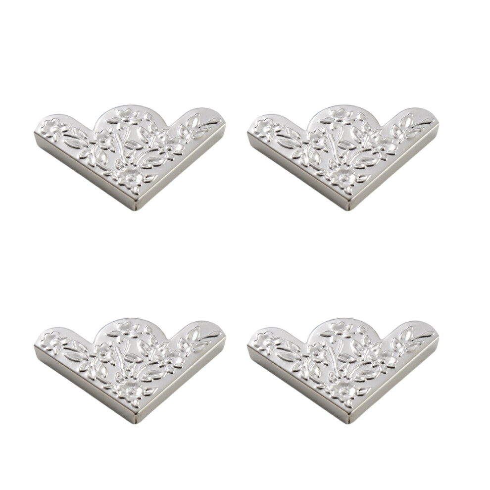 Vintages Styles Iron Edges Guards-White nickel color Floral no-image-OPC-PPJ672S-NEW