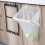 2PCS Iron Foldable Hanging Trash Bag Holder for Kitchen, White 7