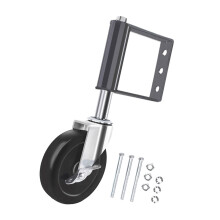 Roulettes de portail pratiques avec ressort-4 pouces noir