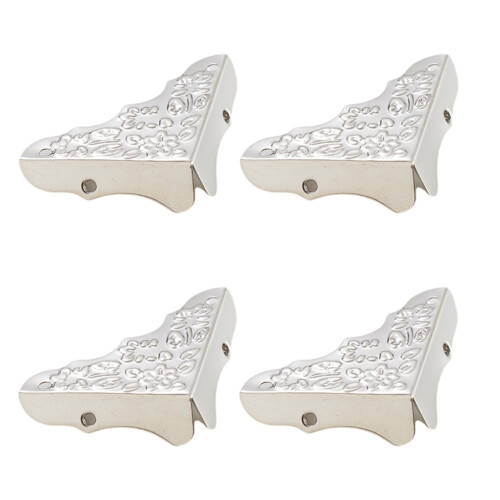 Practical Iron Corner-White nickel color Floral style