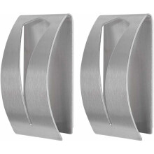 Non Drilling Towel Hangers, Elegant Drawing Metallic Finish Stainless Steel Kitchen Dish Towel Hook For Bath, Tea Towels, Aprons In Kitchen, Bathroom,