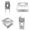 Multipurpose Sturdy Stainless Steel Door Security Plates for 2 5