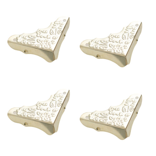 Protecteurs d'angle en fer robustes,-Style floral jaune