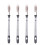 4Pcs High Performances Paint Brushes Portable for Detailed Work 1