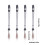 4Pcs High Performances Paint Brushes Portable for Detailed Work 3