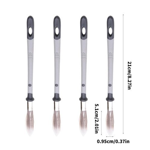4Pcs High Performances Paint Brushes Portable for Detailed Work 2