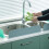 Splashes Protector Dish Washing Baffles Board With-Light Grey 6