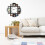 Modern ABS Photo Frame Wall Clock 38.5cm Decorative Timepiece 7
