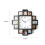 Modern ABS Photo Frame Wall Clock 38.5cm Decorative Timepiece 3