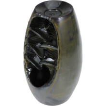 Suport elegant pentru tămâie din ceramică, ornament pentru aromaterapie cu efect de reflux cascadă, decor Zen, decor manual pentru casă (culoare