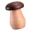 Mushroom Walnut Toothpick Holder Box - Tabletop Decor, 6.5x9.2cm 12