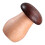 Mushroom Walnut Toothpick Holder Box - Tabletop Decor, 6.5x9.2cm 1