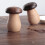 Mushroom Walnut Toothpick Holder Box - Tabletop Decor, 6.5x9.2cm 4