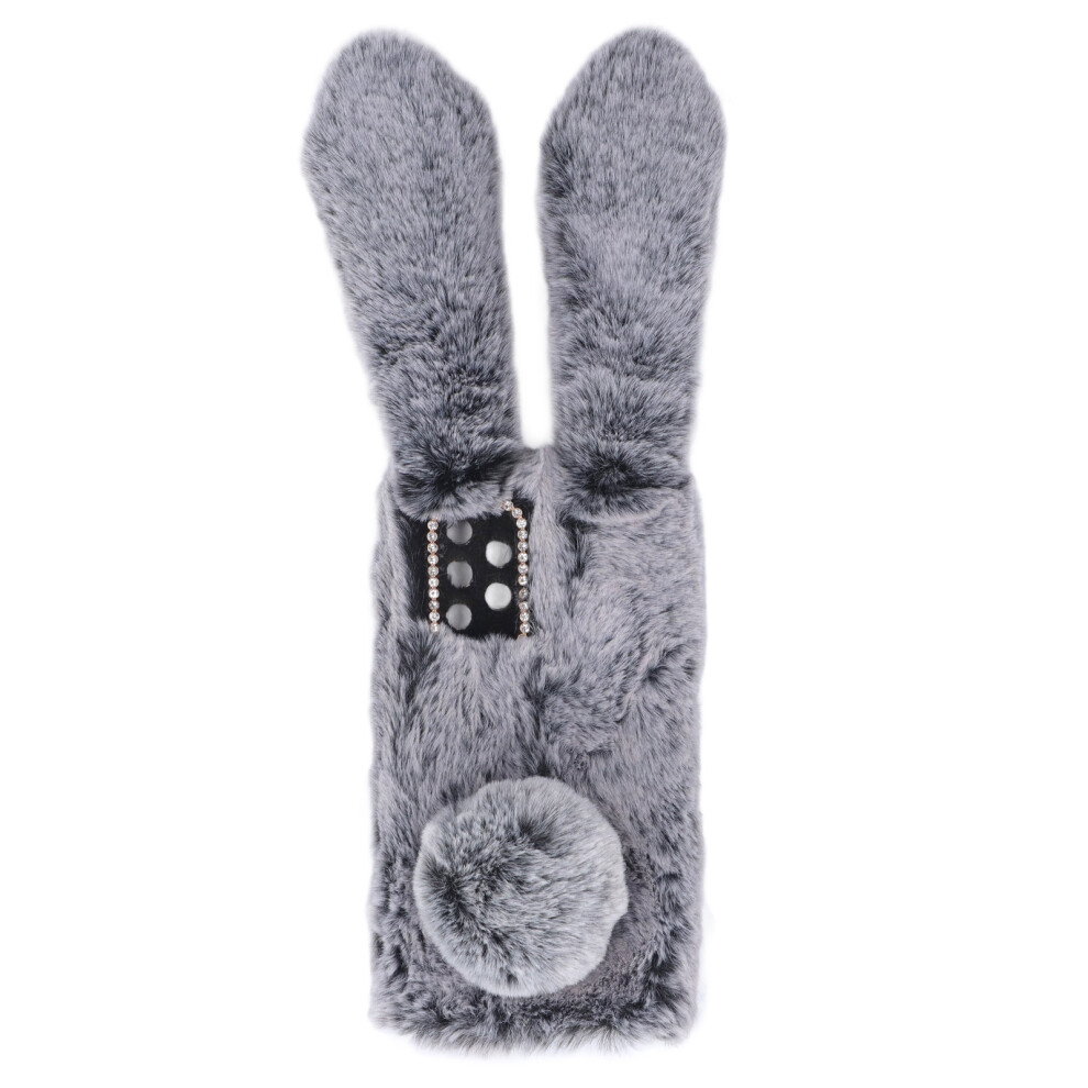 Fluffy Furry Case With Adorable Bunny Ears Luxury Plush Phone Shell Scratch Resistant And Warm For Iphone Enthusiasts 9012494502848