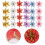 24Pcs Glitter Τεχνητά Χριστουγεννιάτικα Λουλούδια Γάμος Χριστουγεννιάτικο Δ 7