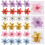 24Pcs Glitter Τεχνητά Χριστουγεννιάτικα Λουλούδια Γάμος Χριστουγεννιάτικο Δ 3