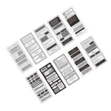 20 Pcs Diverse DIY Scrapbook Stickers - Paper, 36g, Type 1