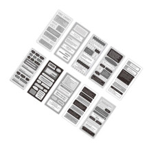 20 Stück Papier Scrapbook Aufkleber DIY Tagebuchzubehör Typ 1, 36g