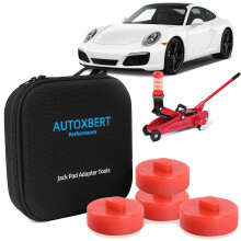 4x Jack, adaptador antideslizante, soporte de puntos de elevación y caja de almacenamiento para Porsche 911 964 997 996 993 991 Cayman Boxster