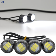 4x 12V Eagle Eye LED-Leuchten Rückspiegellicht Motorradscheinwerfer Nebelscheinwerfer Tageslicht Fahrleuchten Lampe