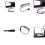 DC5521 Splitter Cable DC5.5mmx2.1mm Connectors Wire for LED Light Bar Speaker 1