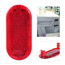 Carhome Deurpaneel Licht Reflector Rode Plastic Waarschuwingslampkap 6Q0947419 Voor VVW Kever 2012-2016 Touran 2006-2015