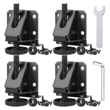 4Pcs: Verstellbare Nivellierfüße für Möbel mit Sicherungsmuttern und Schrauben, geeignet für Schränke, Tische und Werkbänke