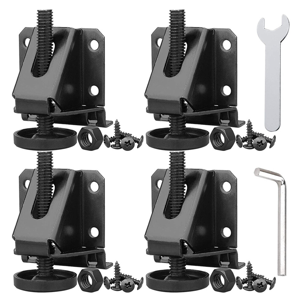4Pcs Adjustable Leveling Feet For Furniture With Lock Nuts And Screws Suitable For Cabinets Tables And Workbenches 6935161438871