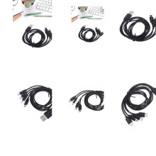 1 bis 4 USB-zu-Mikro-USB-Ladekabel für universellen USB-Akku mit wiederaufladbarem Akku
