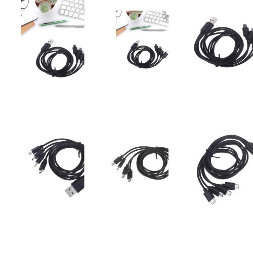 1 to 4 USB to Micro USB Charging Cable for USB Rechargeable Battery Universal