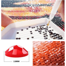 Kit de pintura acrílica para iniciantes, kit de pintura com diamantes DIY, cacto ao pôr do sol: arte com diamantes em toda a superfície, tela de