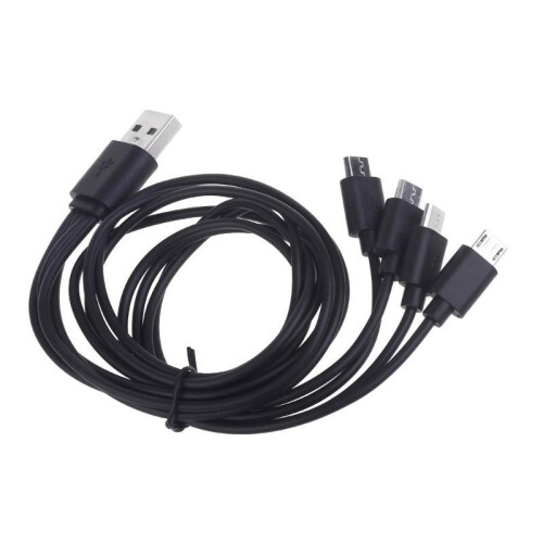 1 to 4 USB to Micro USB Charging Cable for USB Rechargeable Battery Universal 1