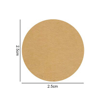Color Coding Dot Labels, Eco-Friendly Aesthetic Kraft Paper Adhesive Circles For Inventory Management, Customizable Dots With Water Resistant