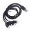 1 to 4 USB to Micro USB Charging Cable for USB Rechargeable Battery Universal 4