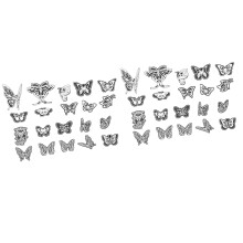 40 Stück PET Laser 3D Light Shadow Effekt Handbuch Sticker für Umschläge