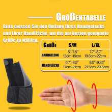 Adjustable Thumb Brace for Arthritis, Breathable Fabric Splint for Pain Relief in Tendonitis and Trigger Finger, Universal Fit for L/XL