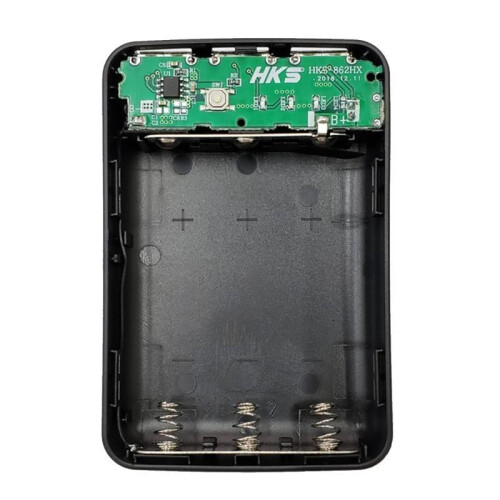 DIY 3x18650 Battery Cases Quick Charge Outer Plastic shells Power Bank Shells Portable External Boxes without Battery 2