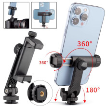 Universeller Handy-Stativhalteradapter Handyhalter mit verstellbarer Klammer für Selfie-Stick-Monopod-Kamerahalterständer