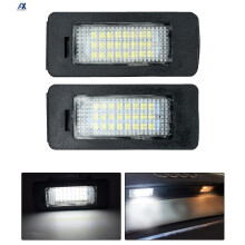 2 PCS Kennzeichen-Leuchte LED-Nummernschild-Halterlampe Keine Fehler für Audi A1 A4 B8 A5 S5 A6 S6 A7 Q5 TT TTS 2D für VW Golf Jetta