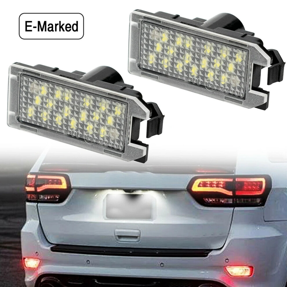 1 Pair Car Led License Plate Lights: For Jeep Grand Cherokee, Dodge Viper 2013-2017 6935161439328