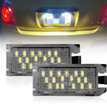 2x Nummernschild-Leuchte, LED-hintere Kennzeichen-Lampe-Montage für Fiat 500, Dodge Viper, Jeep, Grand Cherokee, Compass, Patriot, Maserati Levante