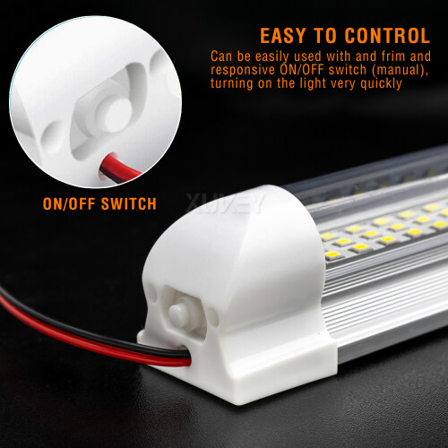 2Pcs 108 LED Εσωτερικό Αυτοκινήτου Λευκή Λωρίδα Φωτιστικό Μπαρ Εσωτερικό Φω 1
