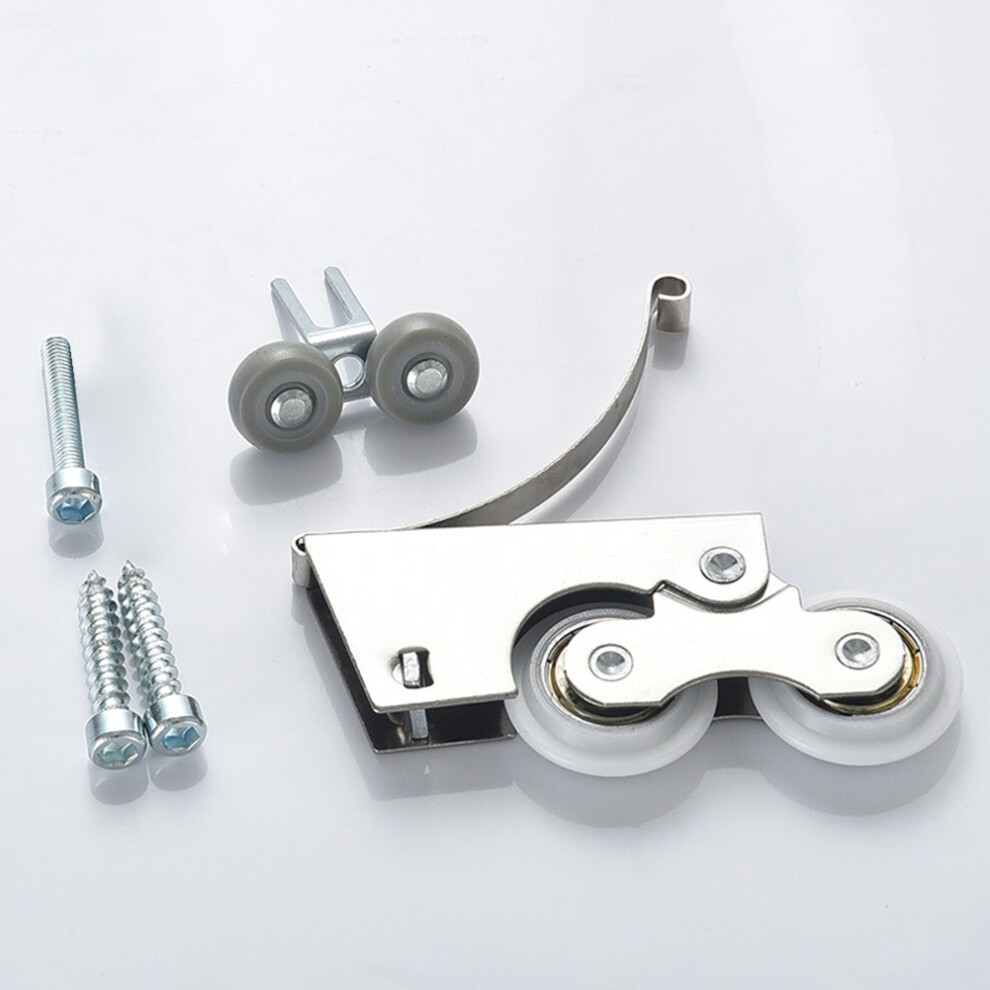 Concave Pulley Iron Roller Wheels Noise-Free Operation Nylon Wheel Convenient Package Improved Wardrobe Performance 6935161492071