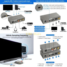 K32C HDTV Auditory Adapter For Tv With And Coaxial and 3.5mm Outputs