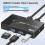 K32C USB3.0 KVM Switcher Hotkey Switcher For PC Keyboards Mouse Printer Scanner 2 Share 3