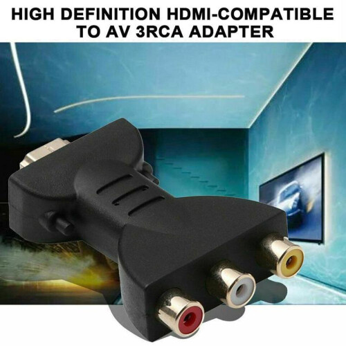 Υποδοχή καλωδίου HDMI σε AV Ψηφιακό σήμα AV Μετατροπέας εξαρτημάτων προσαρμ 1